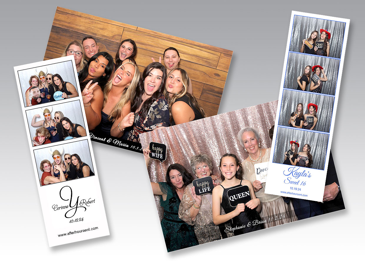 2x6 Strips or 4x6 Prints with Your Name and Event Date